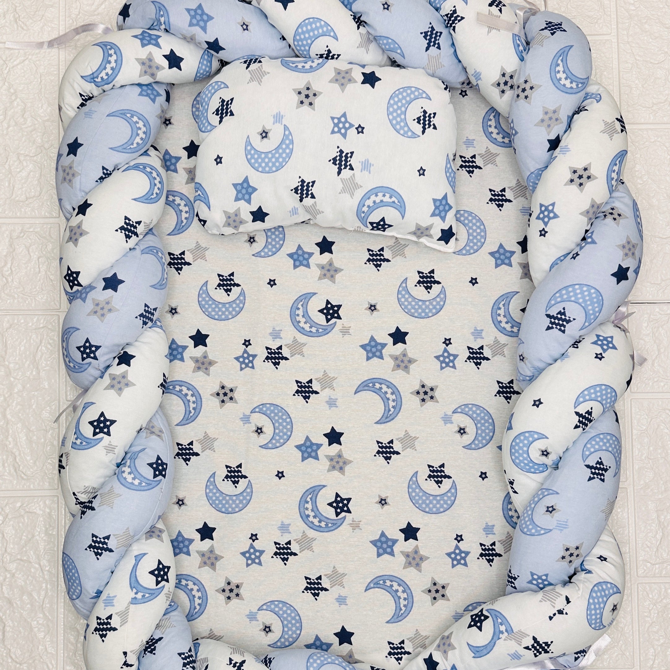 Riduttore culla celeste 50x80 cm
