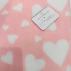 Coperta Culla pile cuore Rosa dim100x104