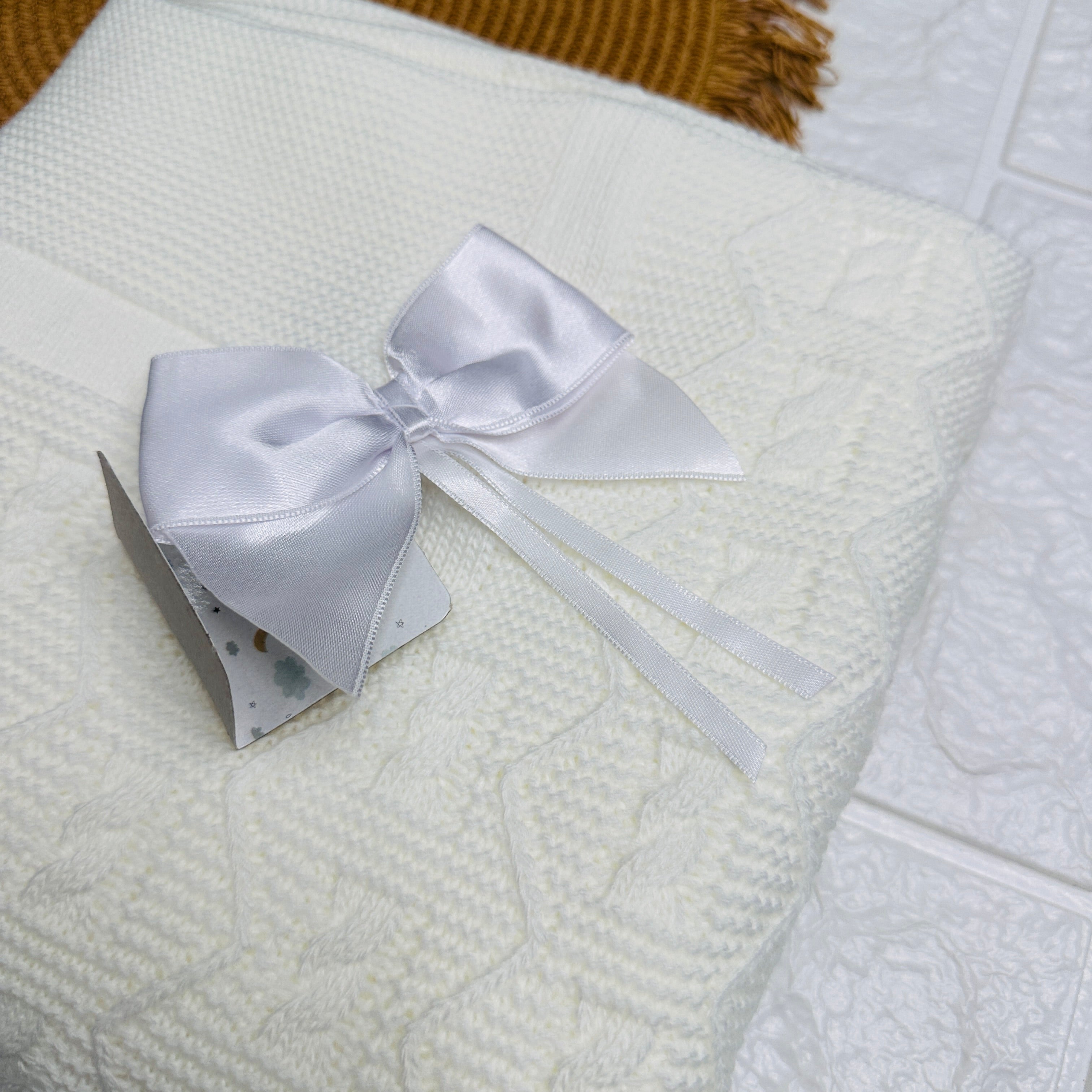 Coperta Misto filo Dim:75x90 bianca