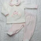 Tutina ciniglia orso fiocco rosa 31411