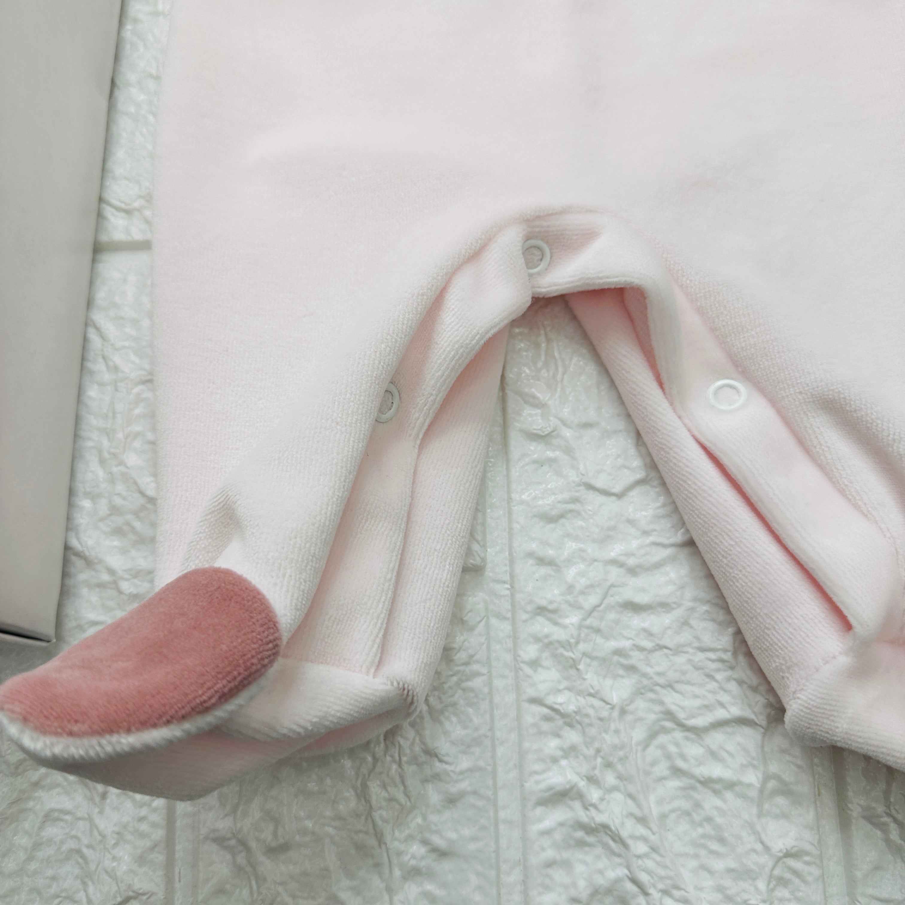 Set nascita ciniglia cuore Rosa Antico