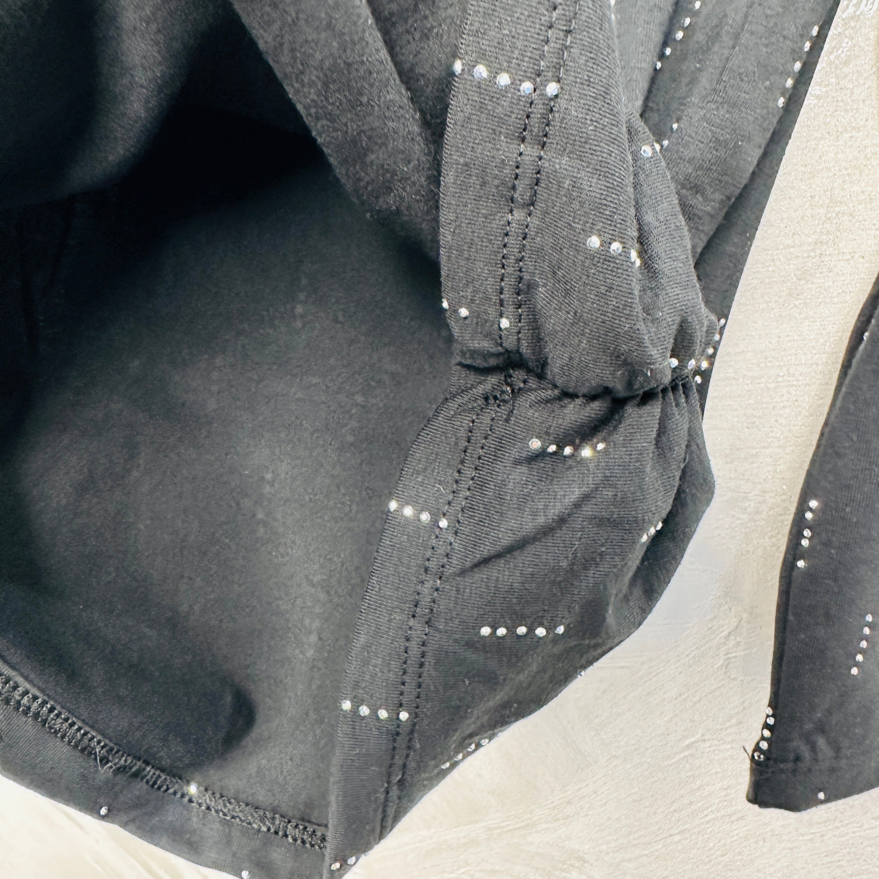 Maglia Bimba Brillantini nera