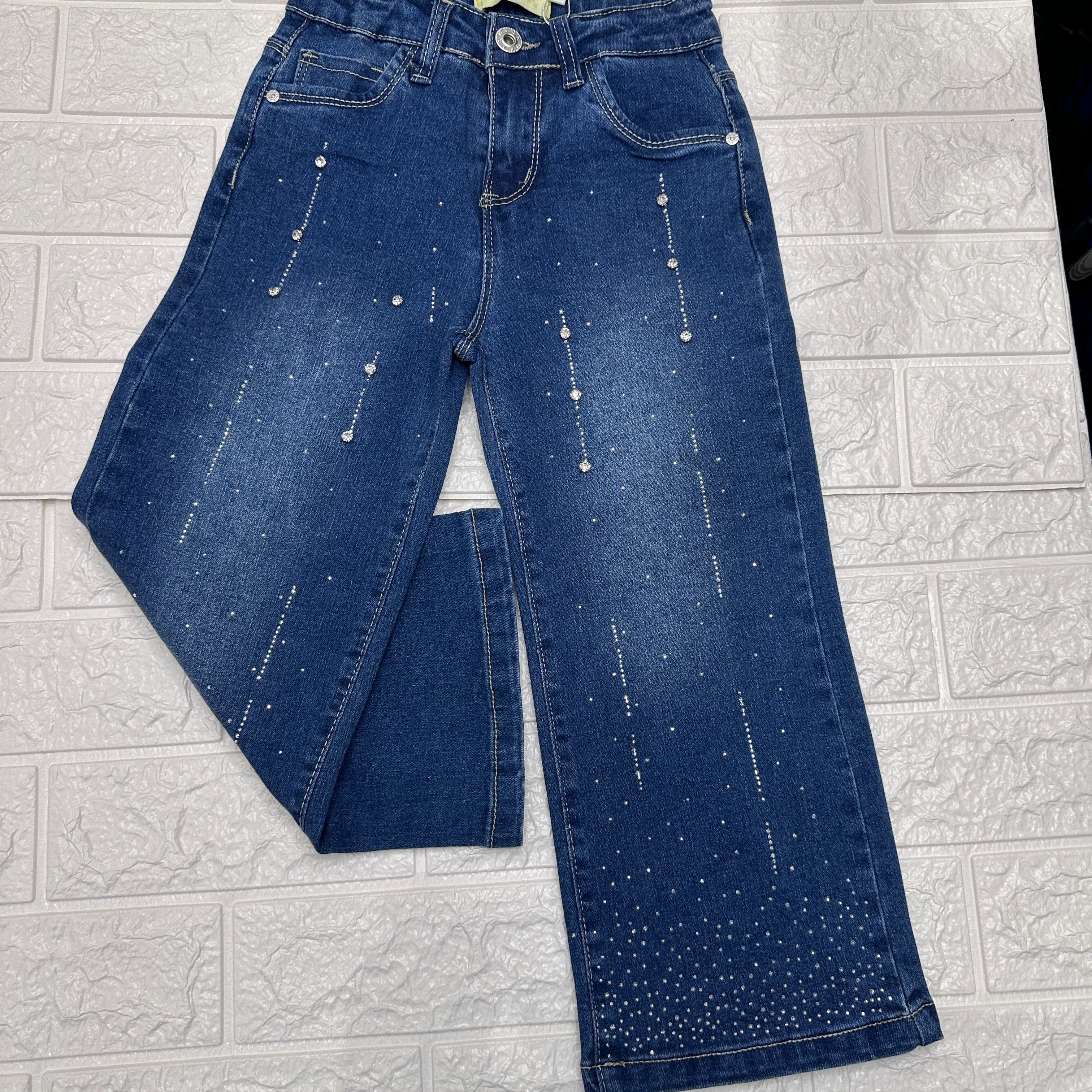 Jeans bimba brillantini PT5003