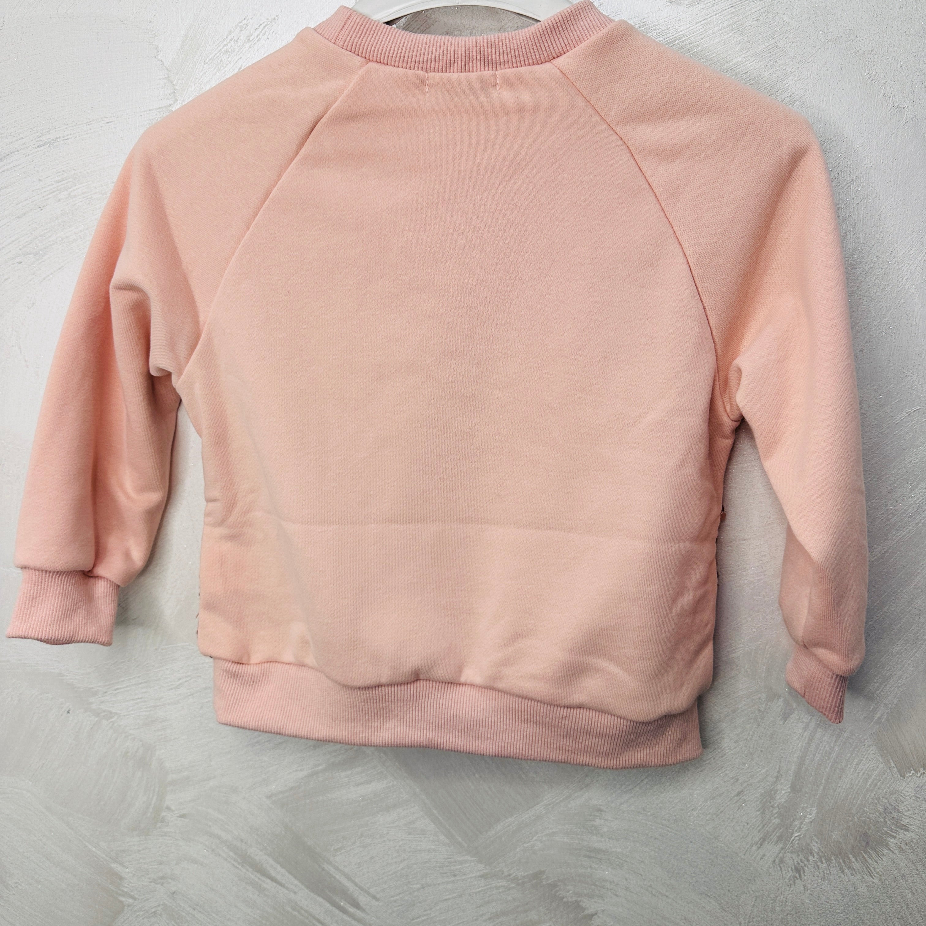 Felpa  bimba paiette Rosa