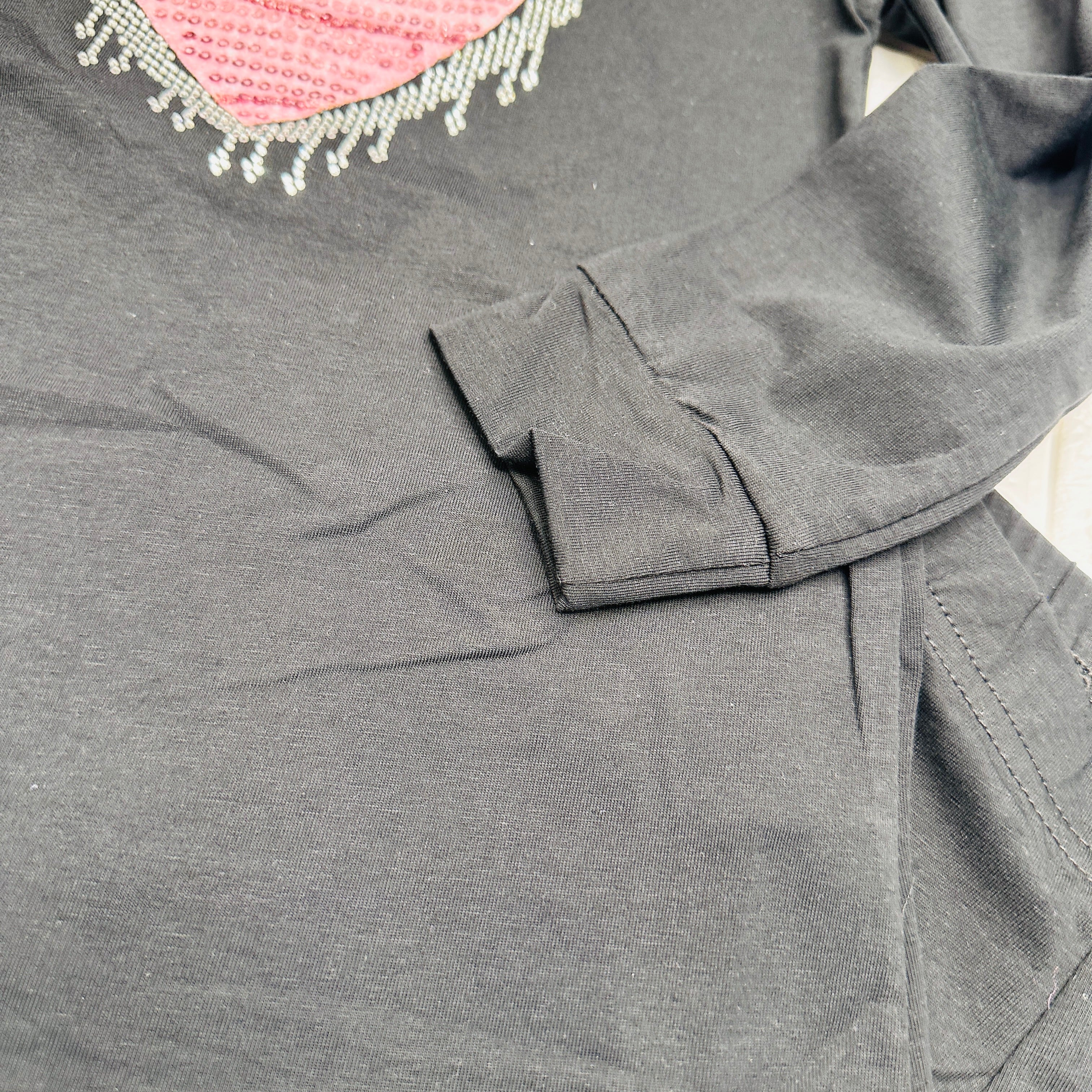 maglia e leggigs Cuore nera