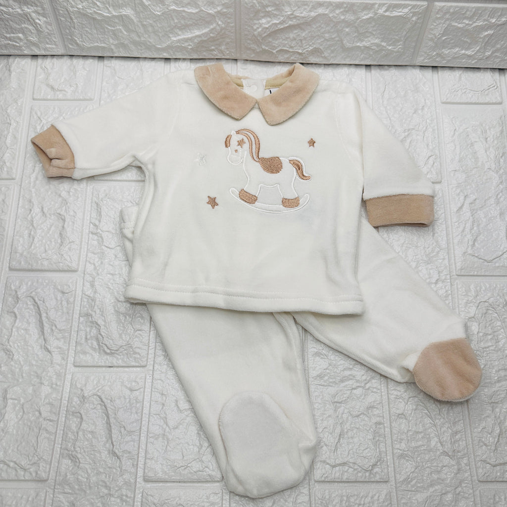 Tutina ciniglia cavallino panna