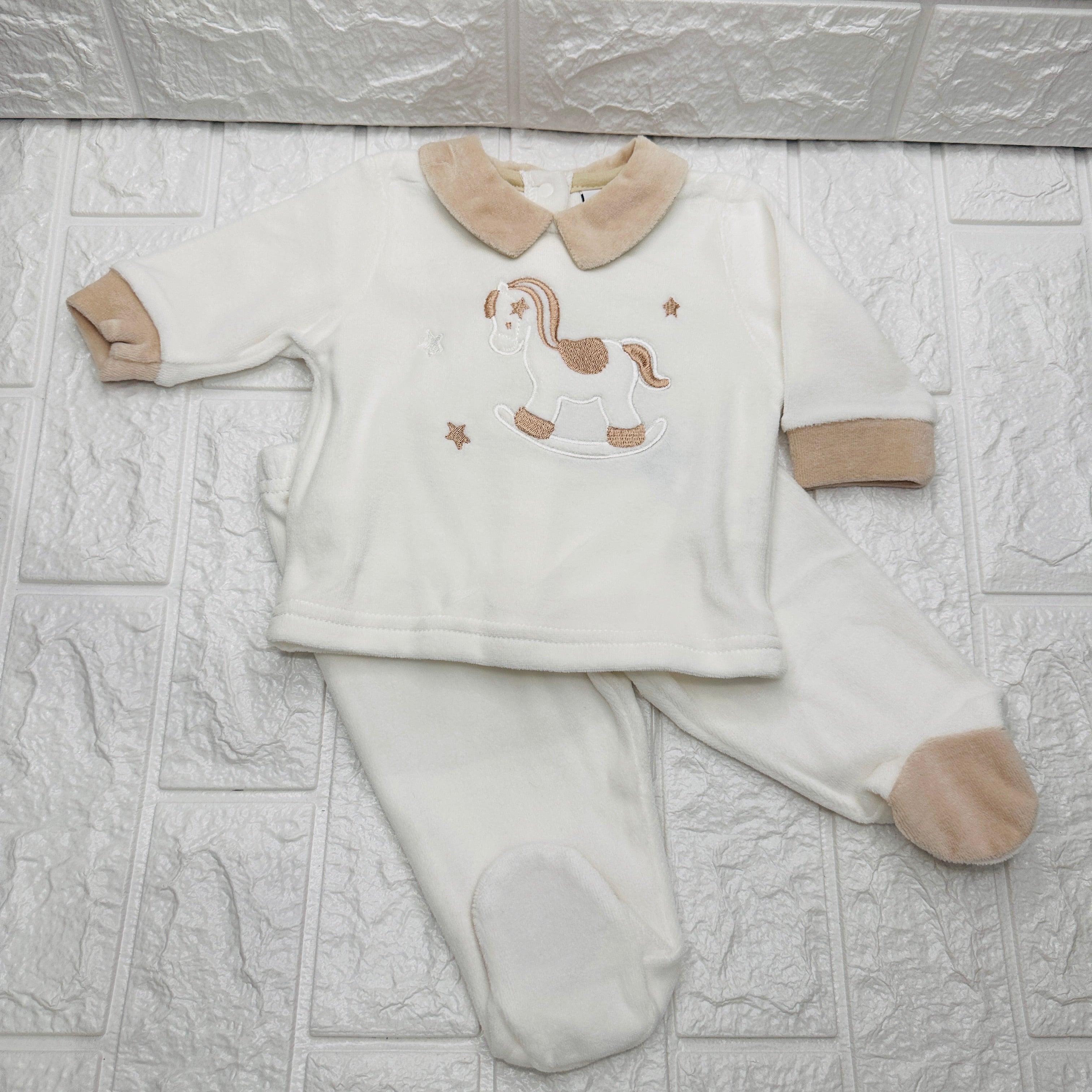 Tutina ciniglia cavallino panna