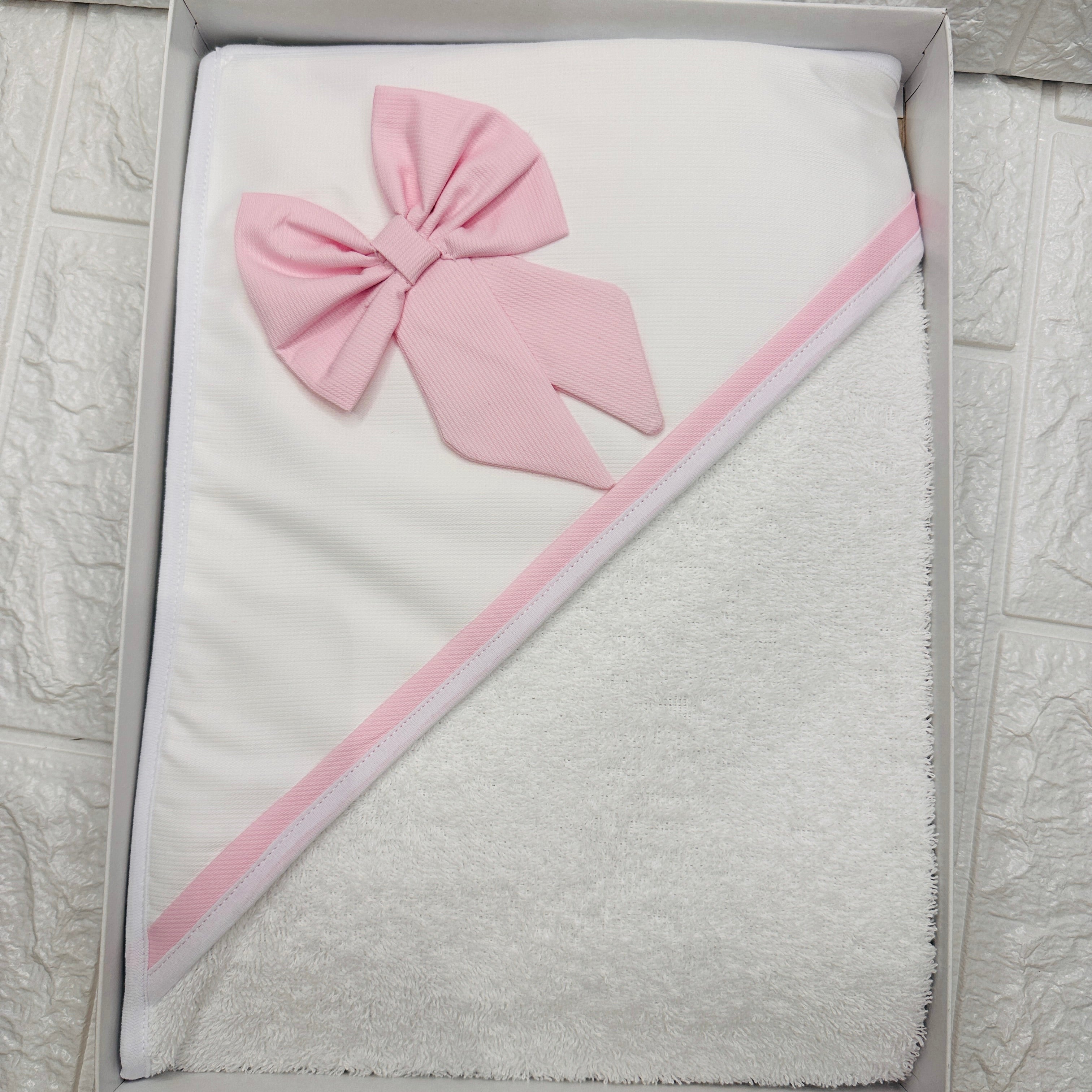Accappatoio neonata rosa ART AT00104