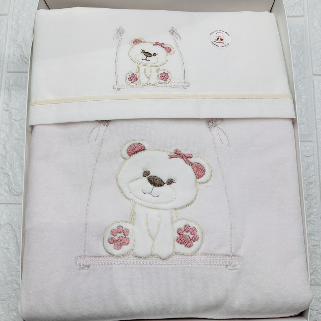 Set completo ciniglia carrozzina cagnolina rosa 35410