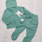 Completo Verde quadri  242140