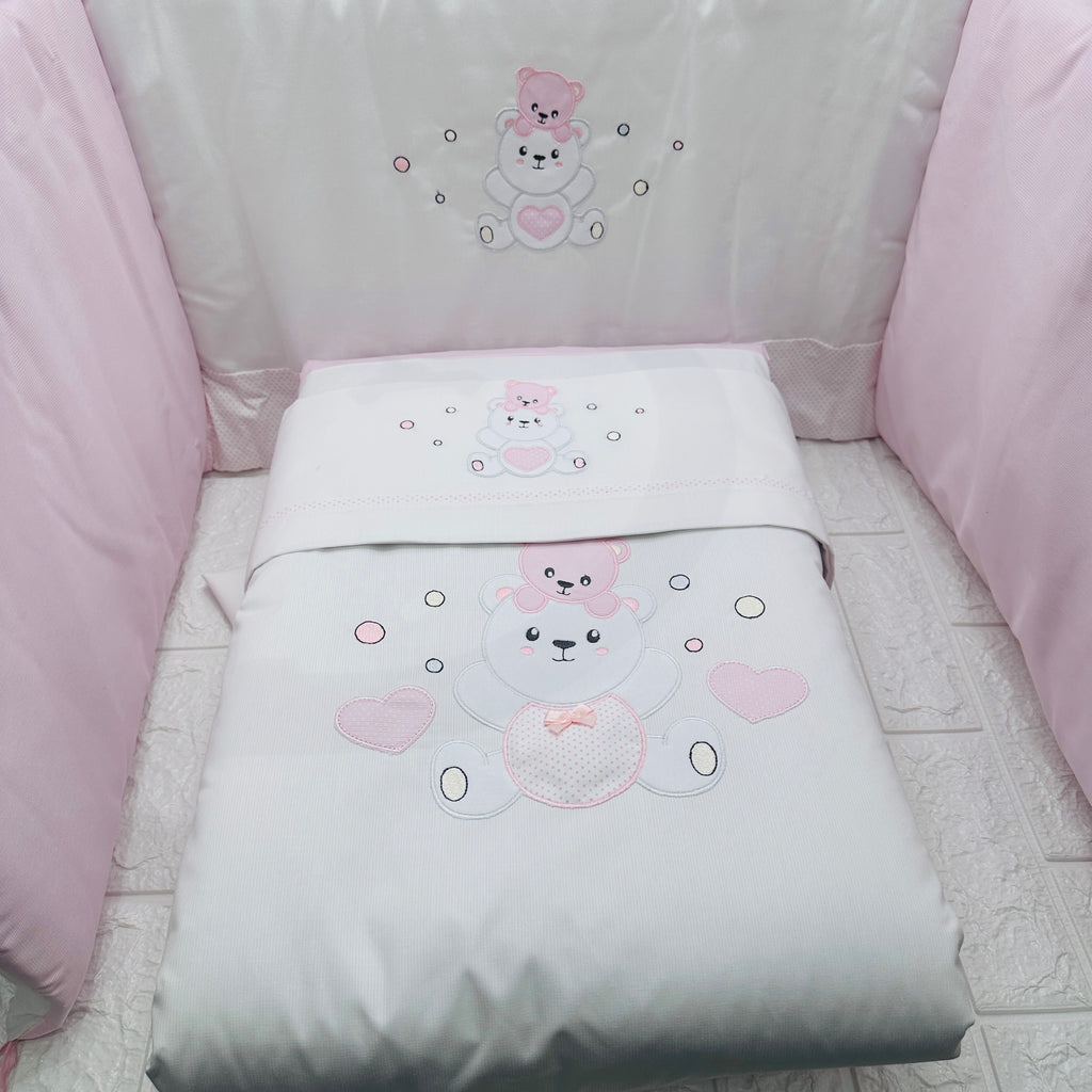 Set completo culla Orso suona  Rosa