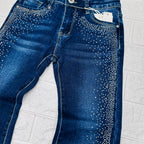 Jeans bimba brillantini Zs267
