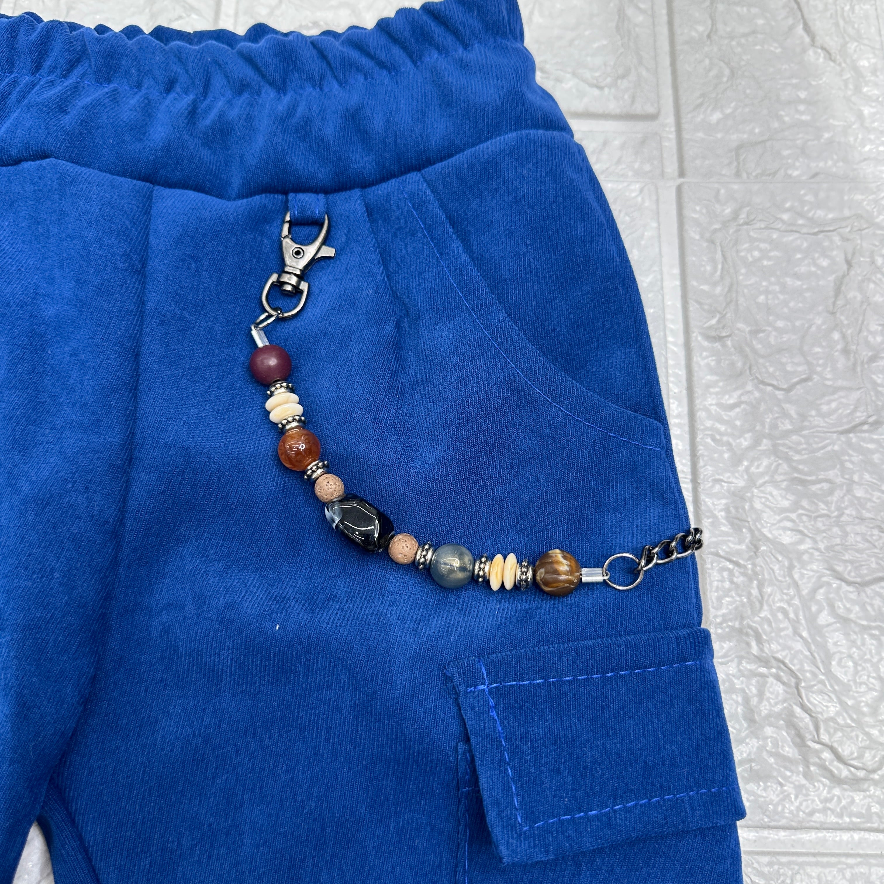 Pantalone  cargo Camoscio Blu