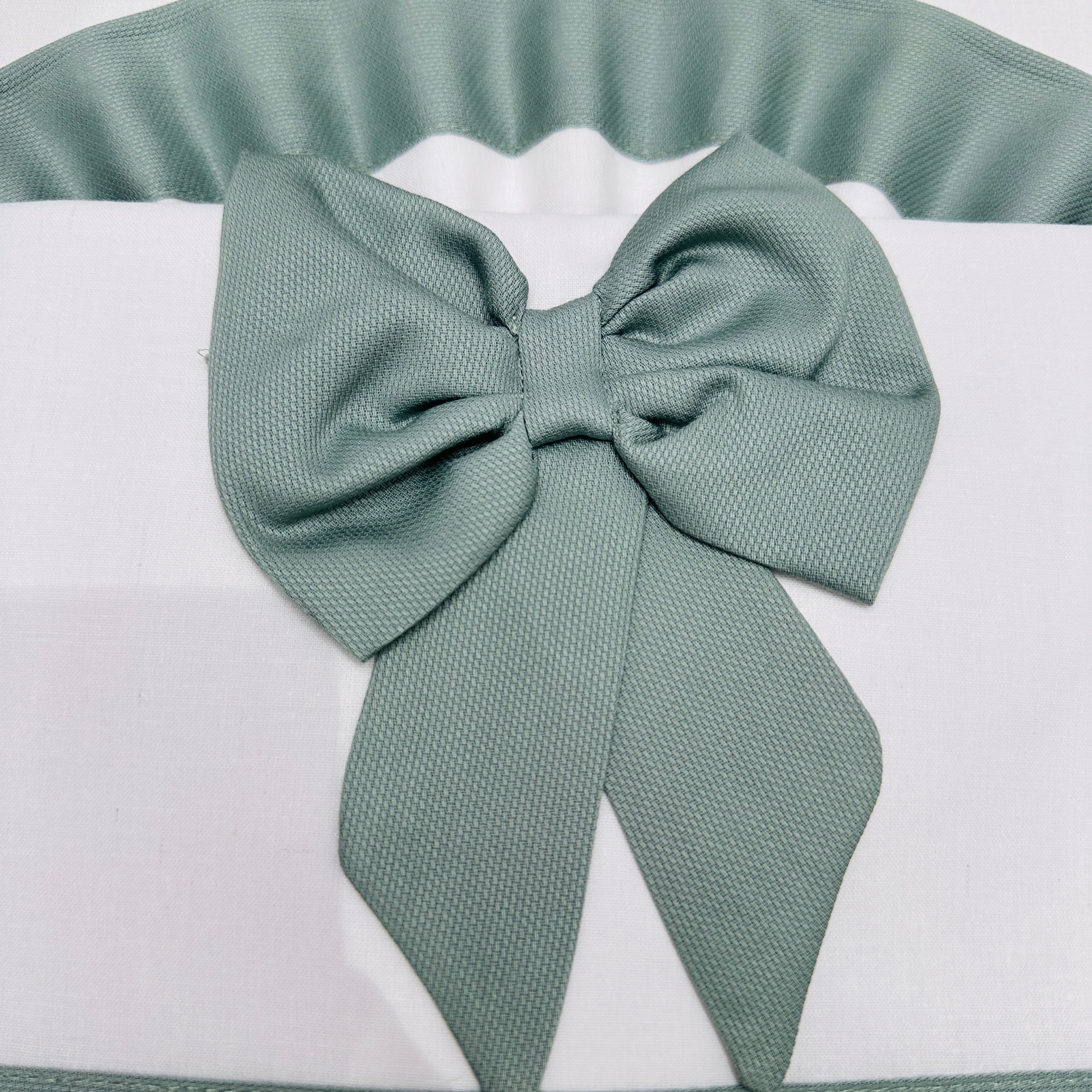 Lenzuola culla fiocco verde ART LL018104