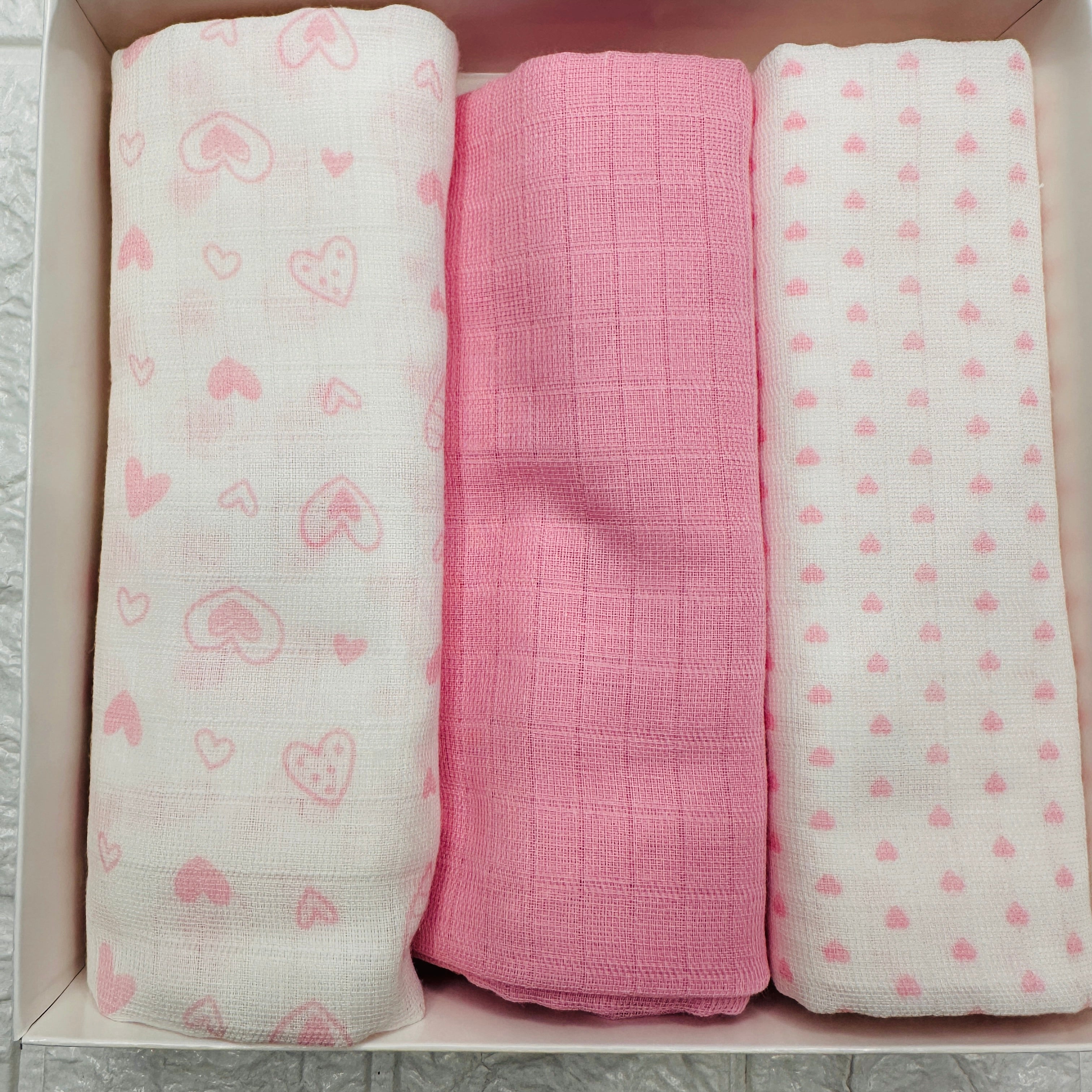Asciugamani delicati rosa