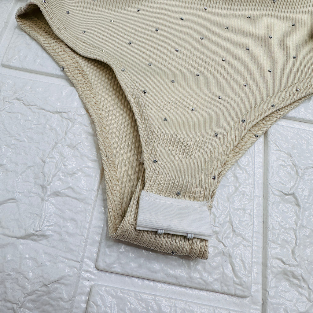 Body strass beige