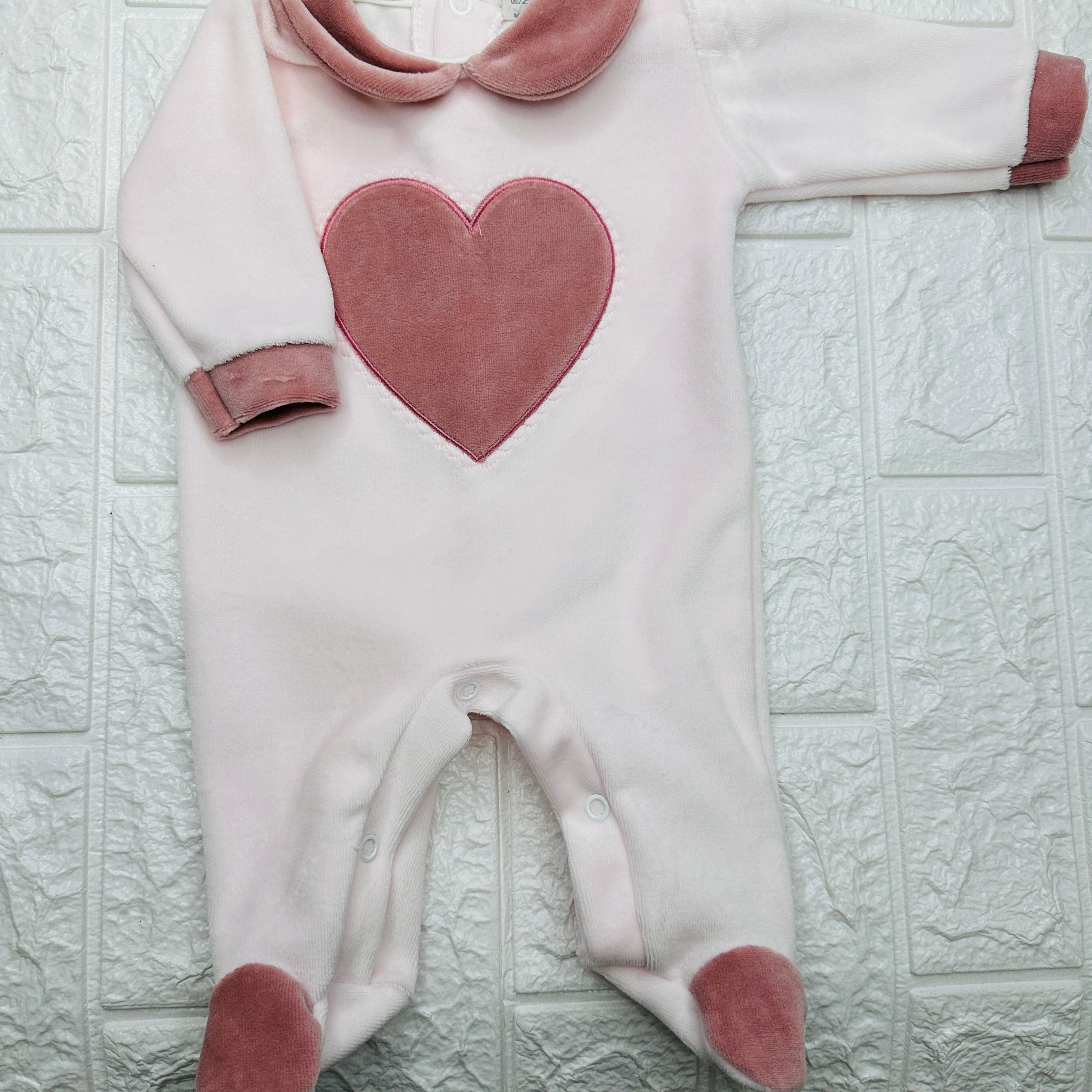 Tutina ciniglia Cuore rosa 30405