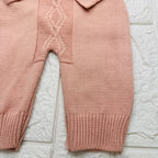 Salopette fiocco rosa