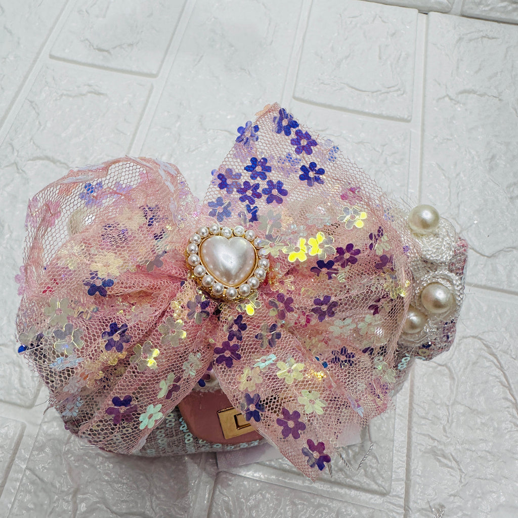 Borsetta  paiette Rosa