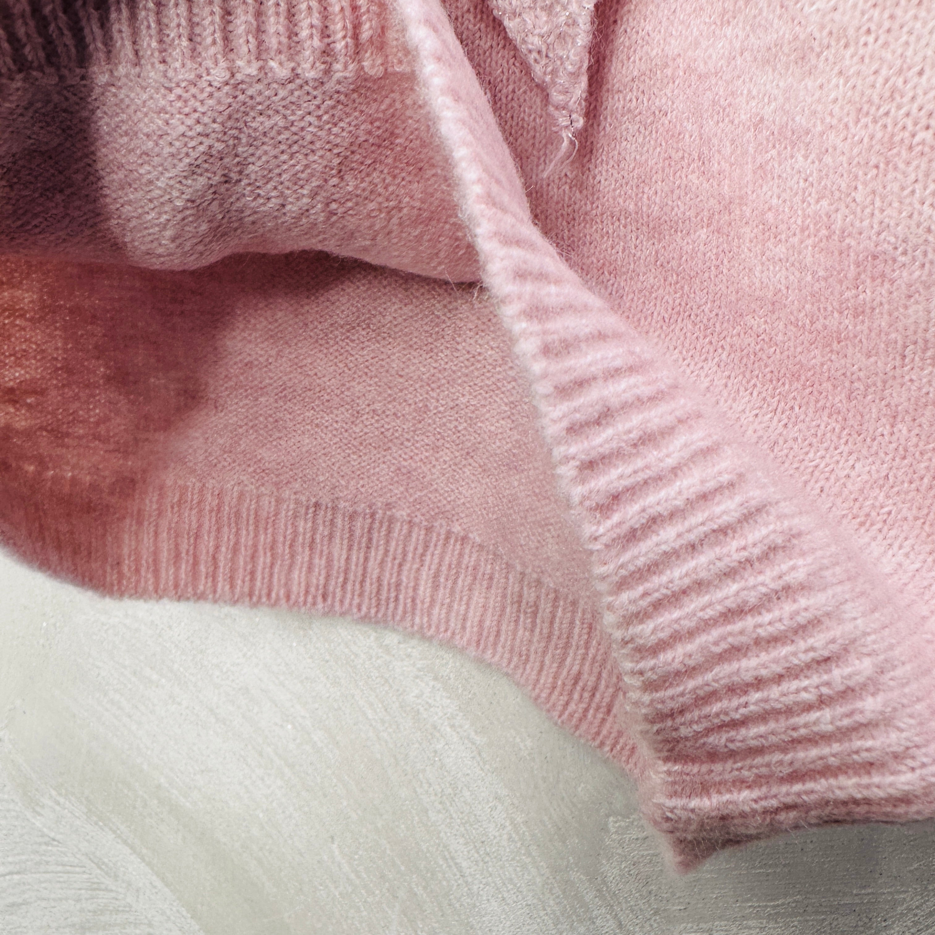 Maglioncino bimba fiocco Rosa