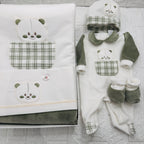 Set Nascita ciniglia orso Quadri verde