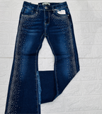 Jeans bimba brillantini Zs267