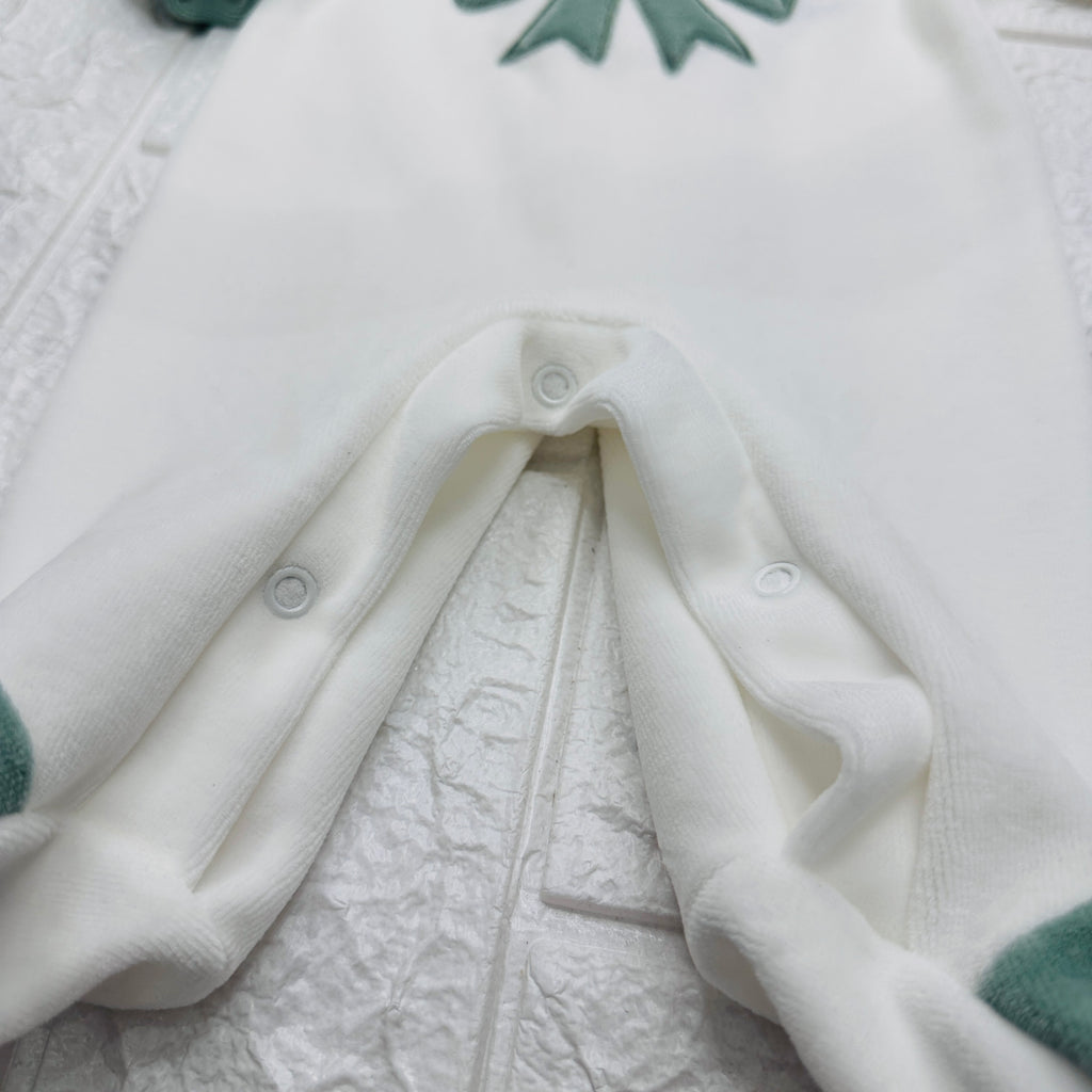 Tutina ciniglia fiocco Verde 30413