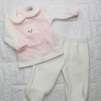 Tutina ciniglia taschino rosa 31406