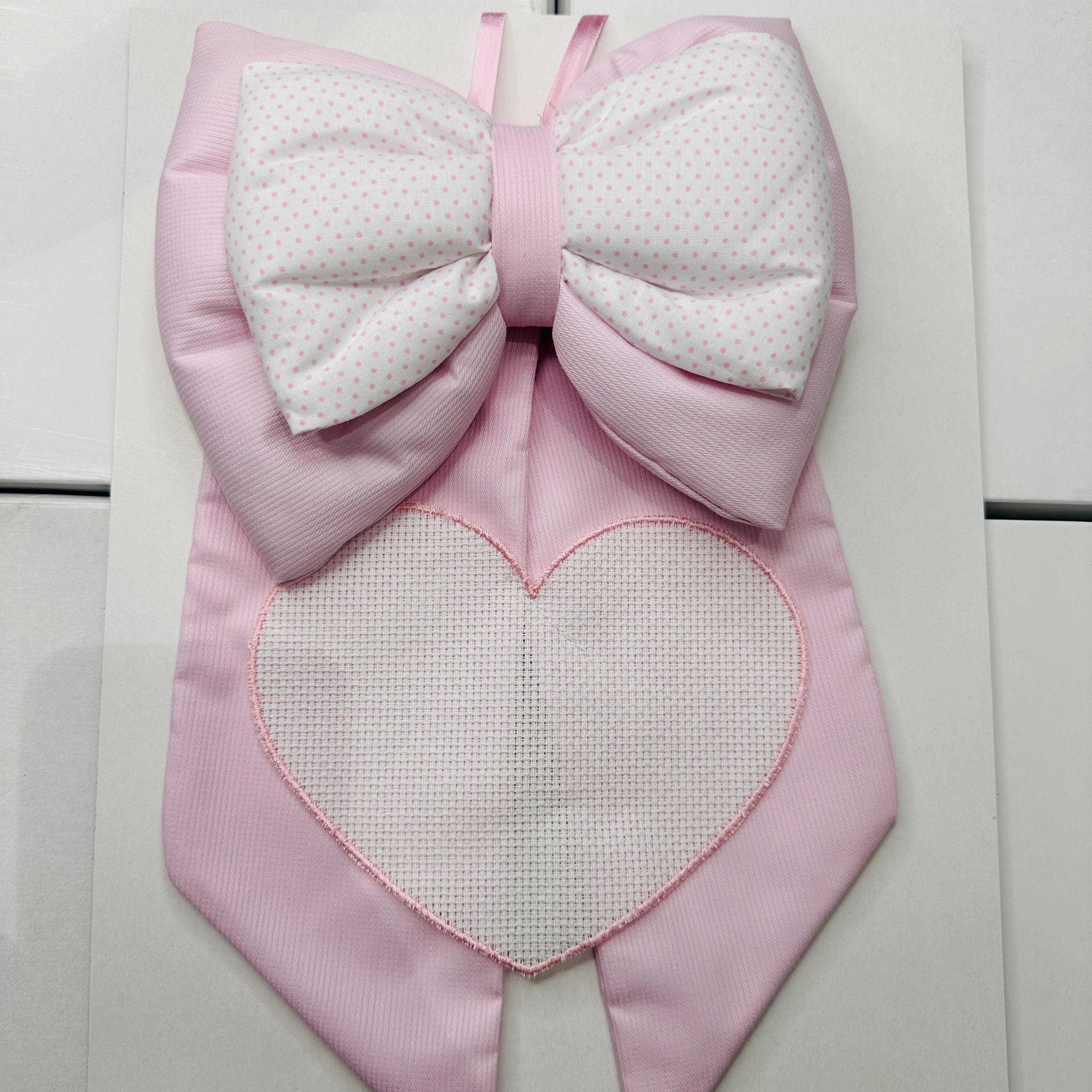 Fiocco nascita  rosa                dim.25x30