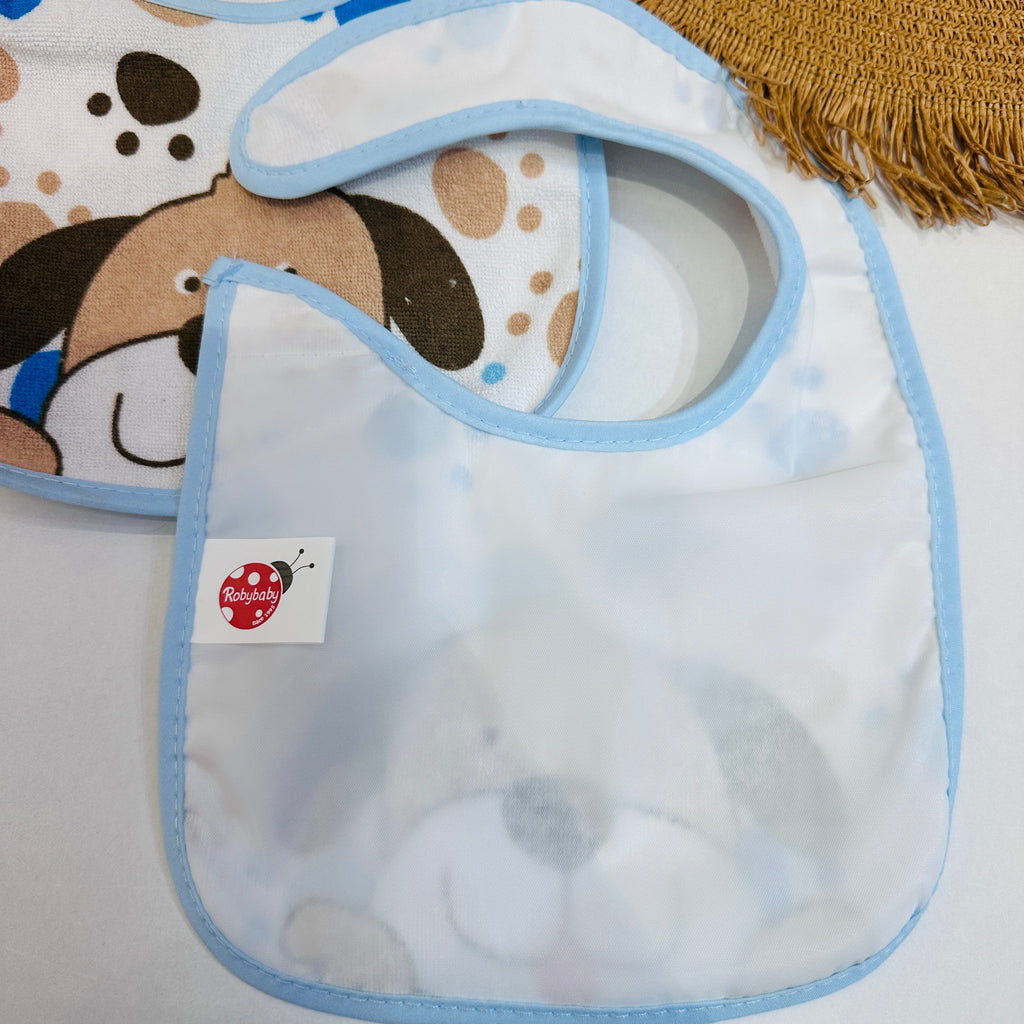Set 6 bavette a strappo neonato