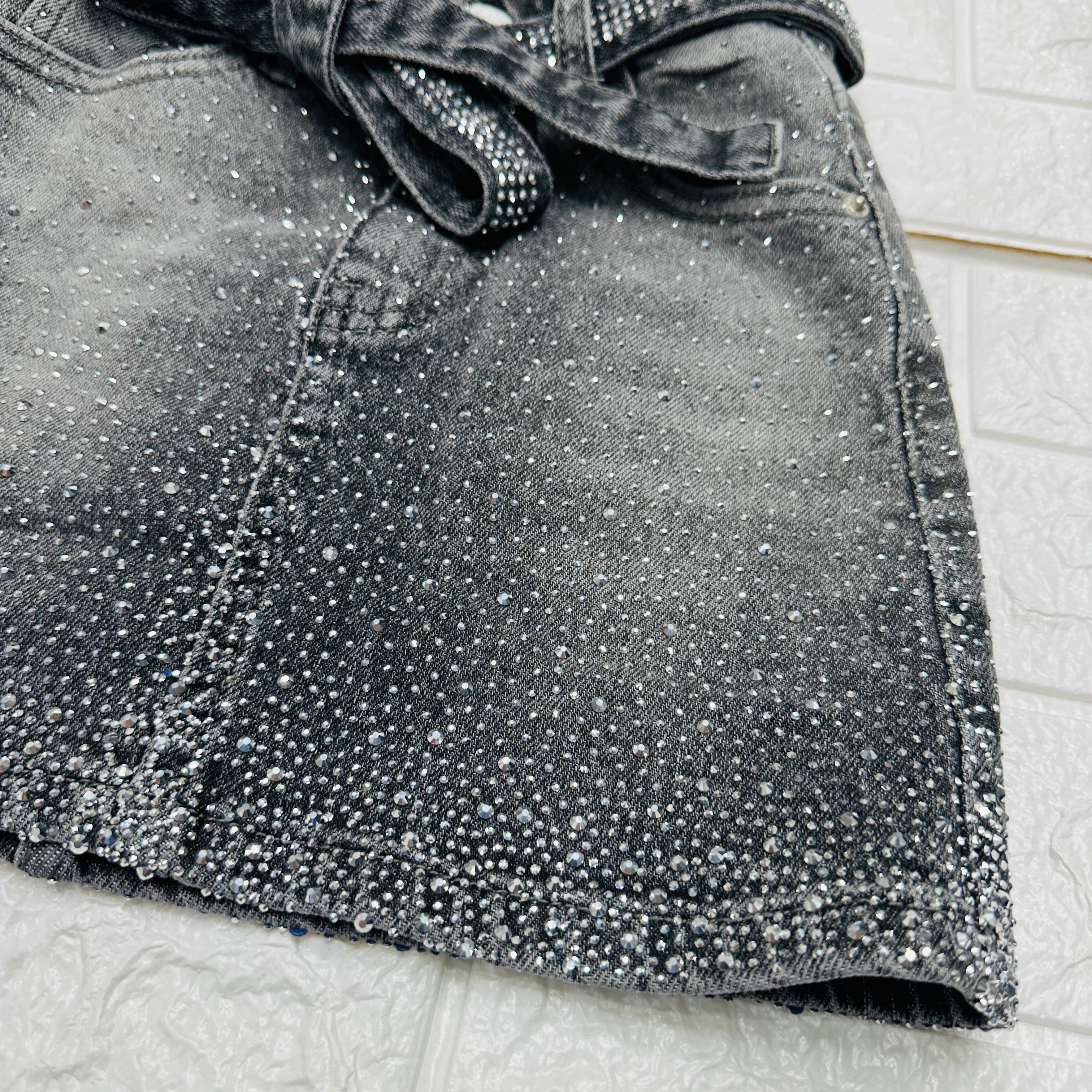 Gonna jeans Bimba Brillantini z55