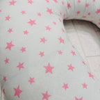 Ciambella allattamento stelle rosa