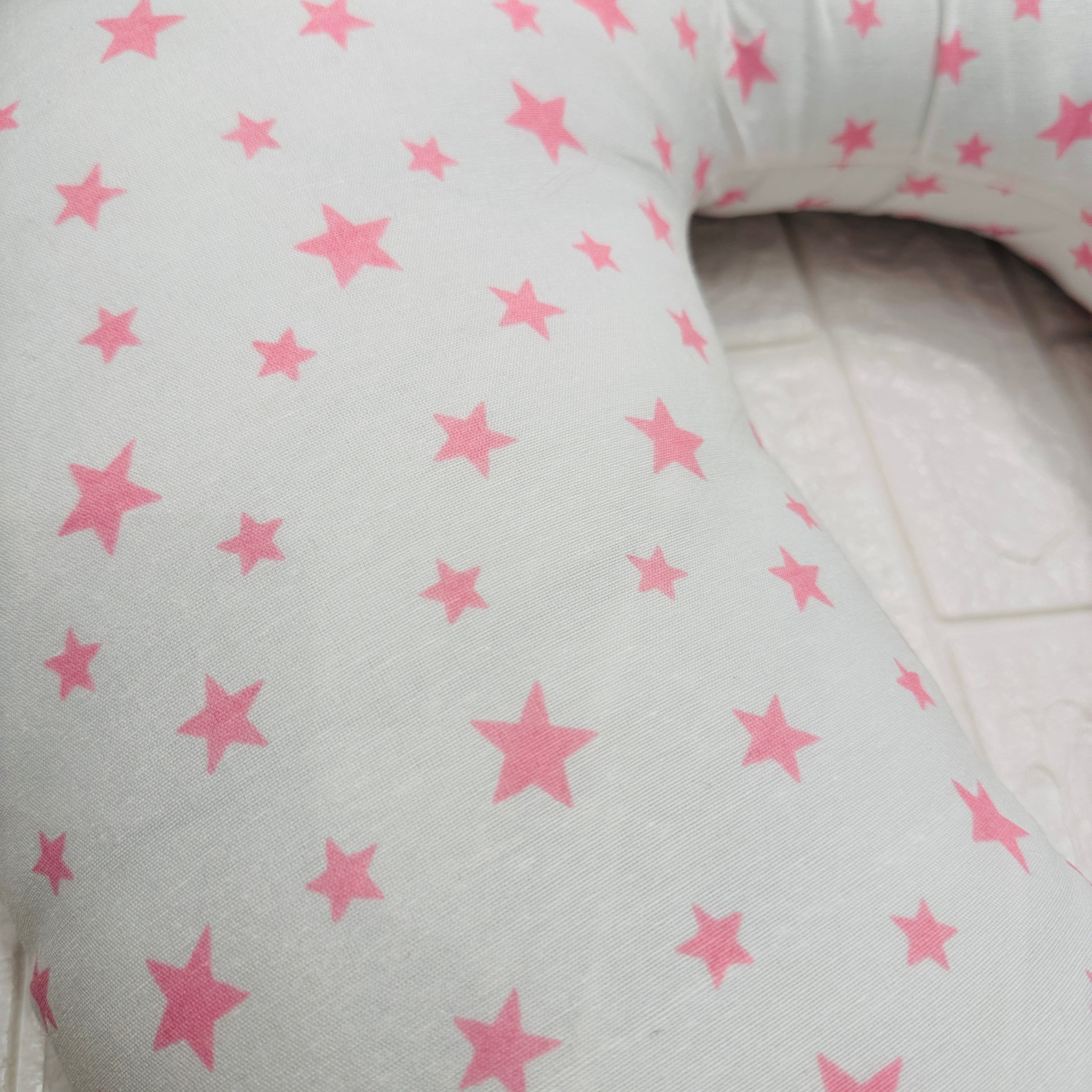 Ciambella allattamento stelle rosa