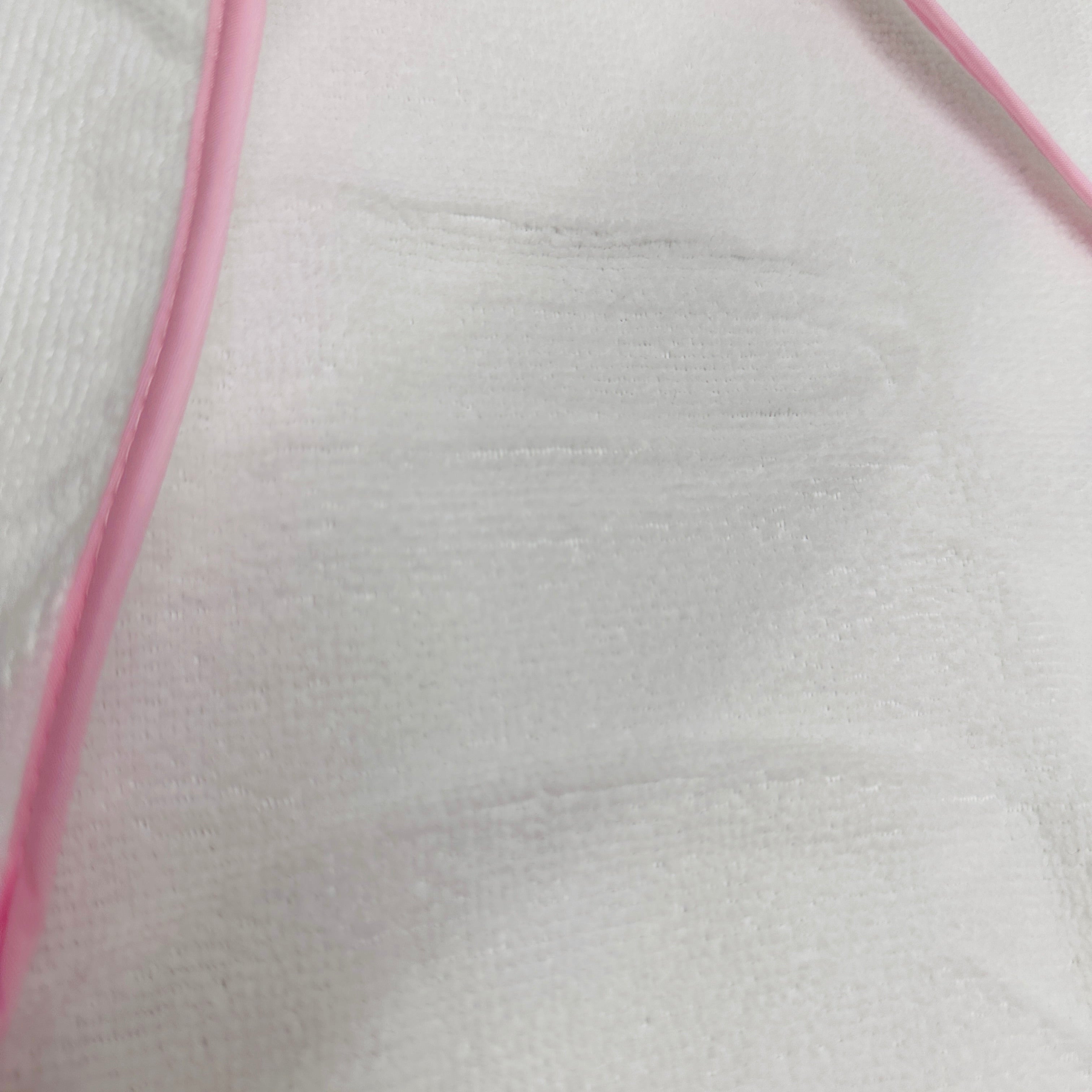 Accappatoio Triangolo dim 65x70 con Borsetta Rosa