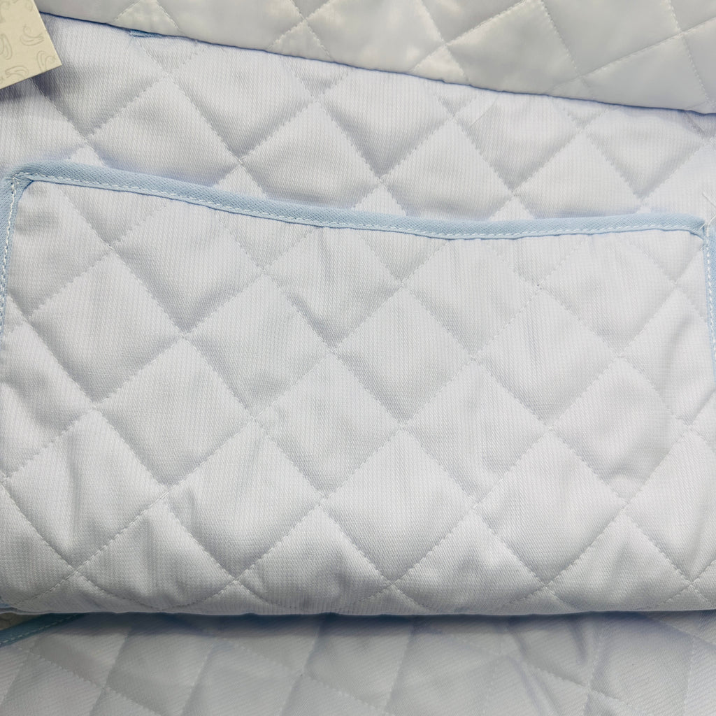 Borsa Nascita Fiocco celeste              dim 45x30x18
