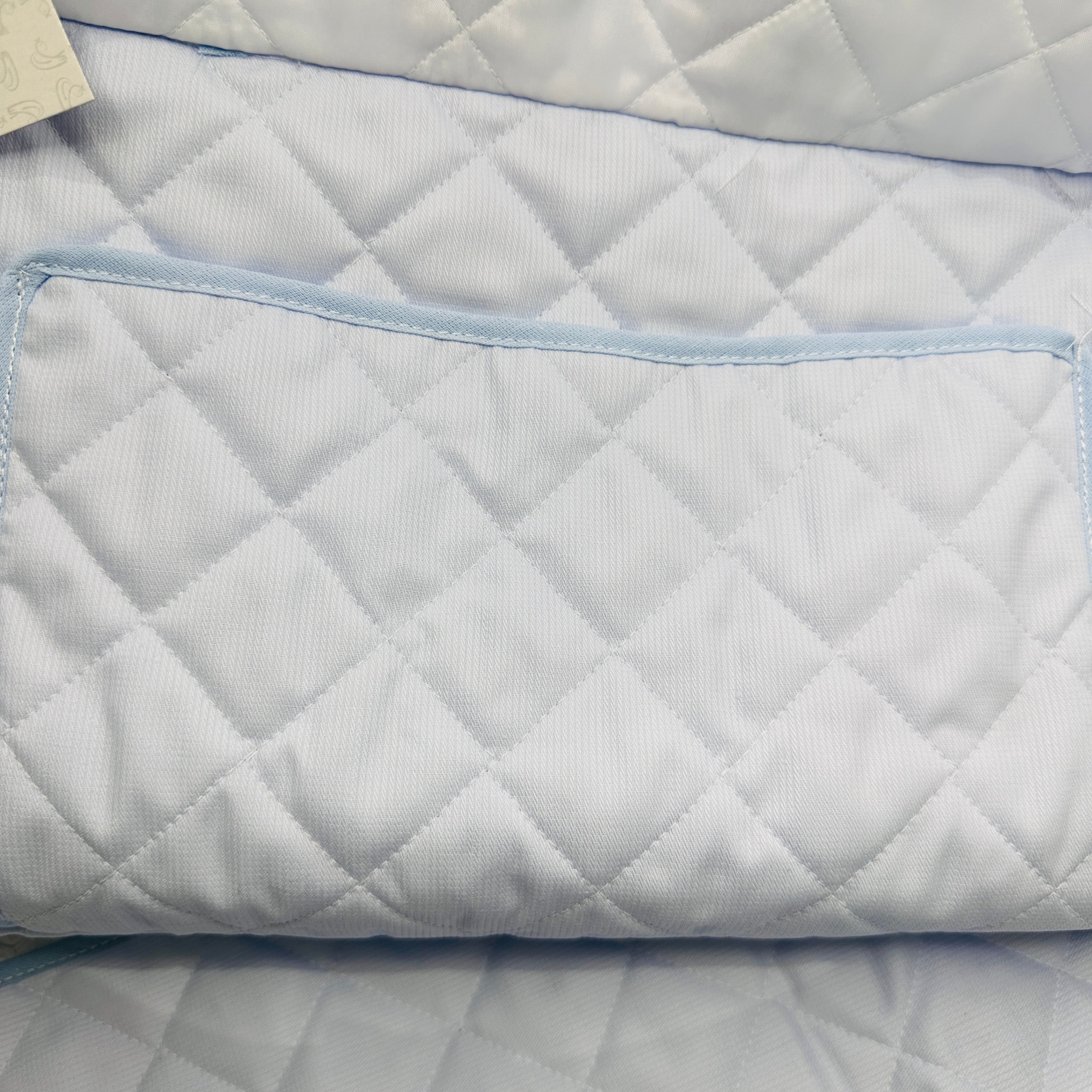 Borsa Nascita Fiocco celeste              dim 45x30x18