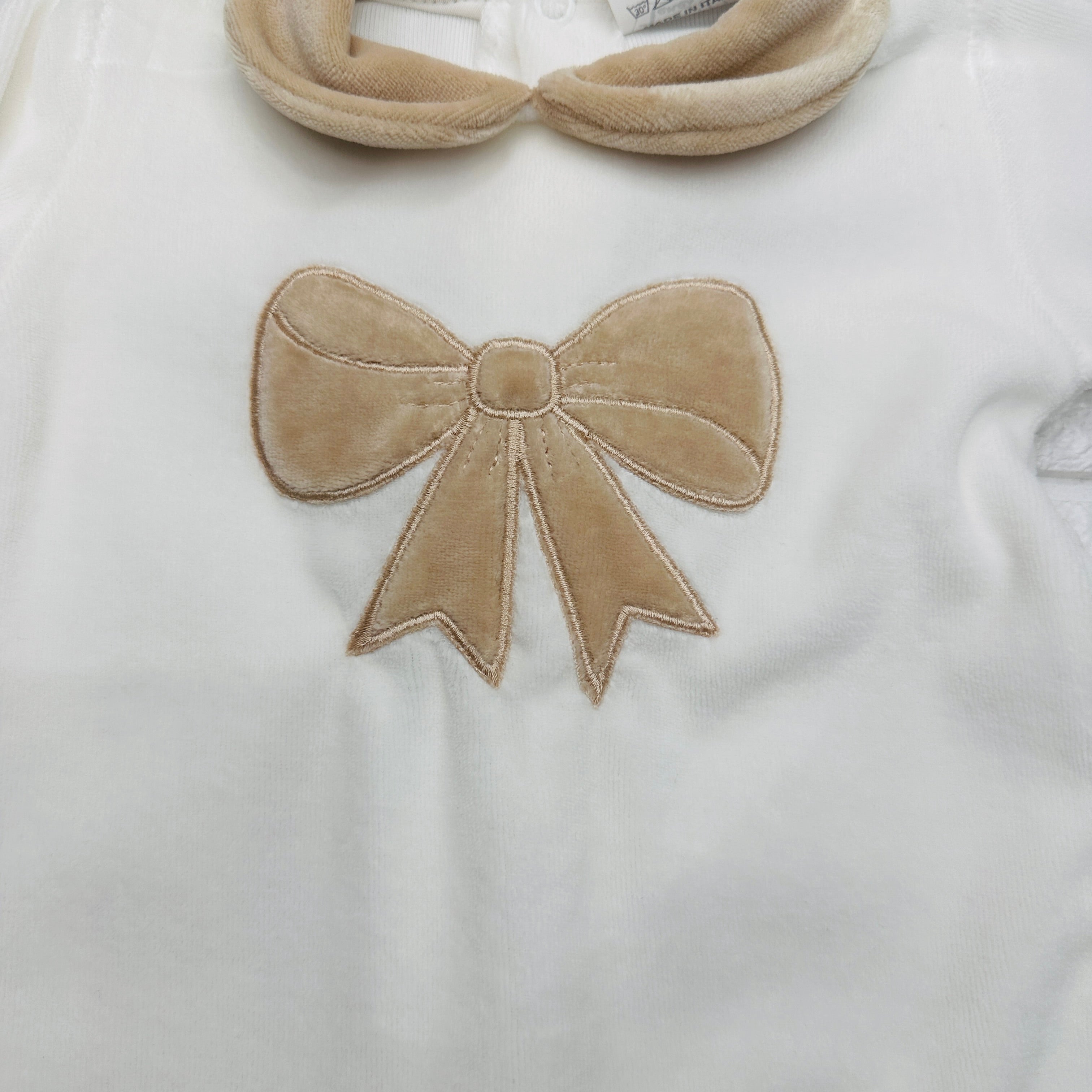 Tutina ciniglia fiocco panna 3041