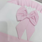 Lenzuola carrozzina fiocco rosa ART LC015104