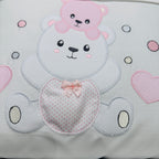 Set completo carrozzina orso rosa Suona
