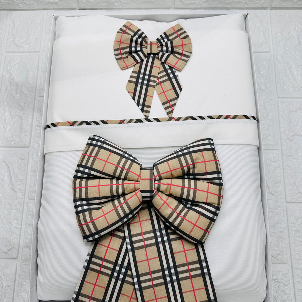 Set completo carrozzina fiocco Barbery