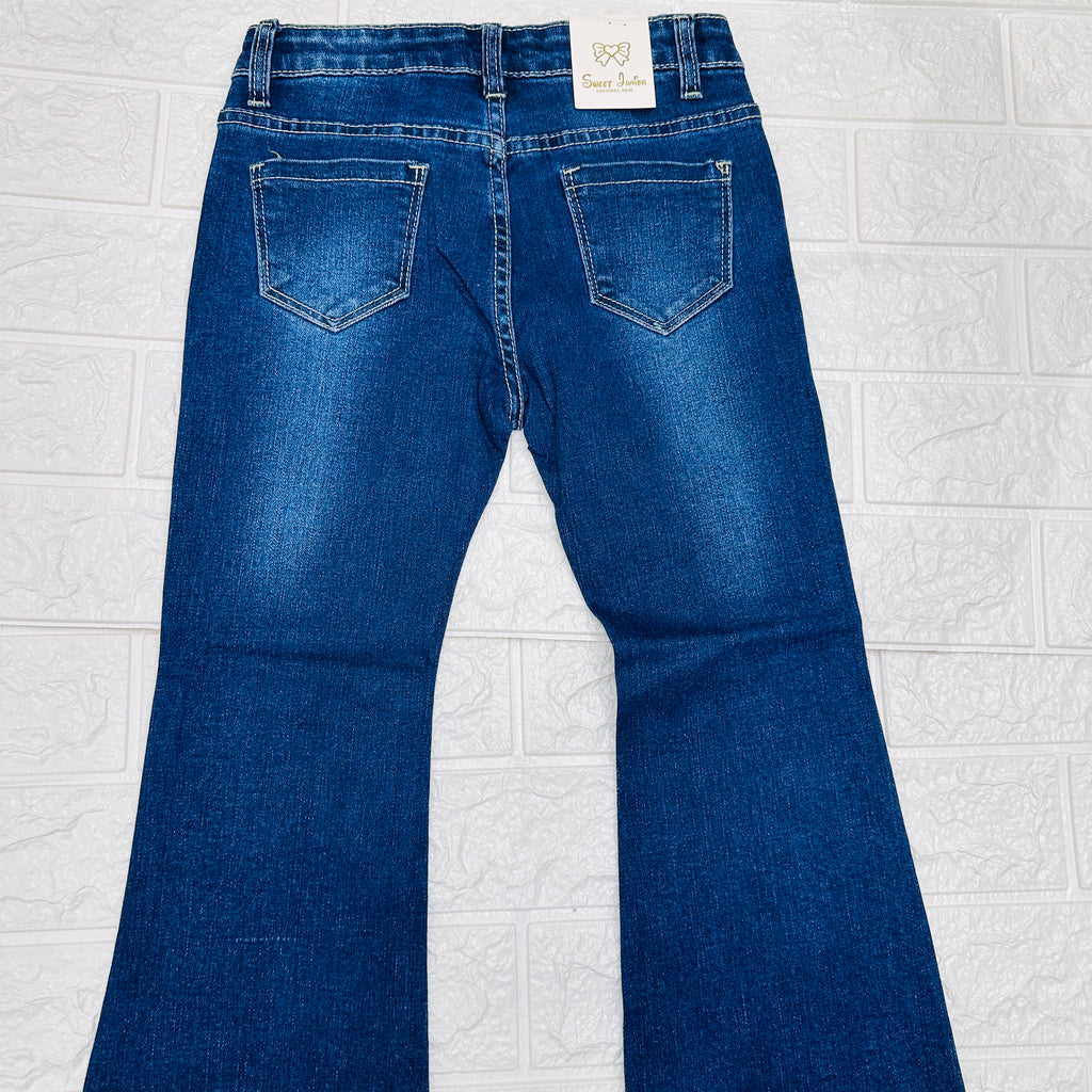 Jeans bimba brillantini Zs267