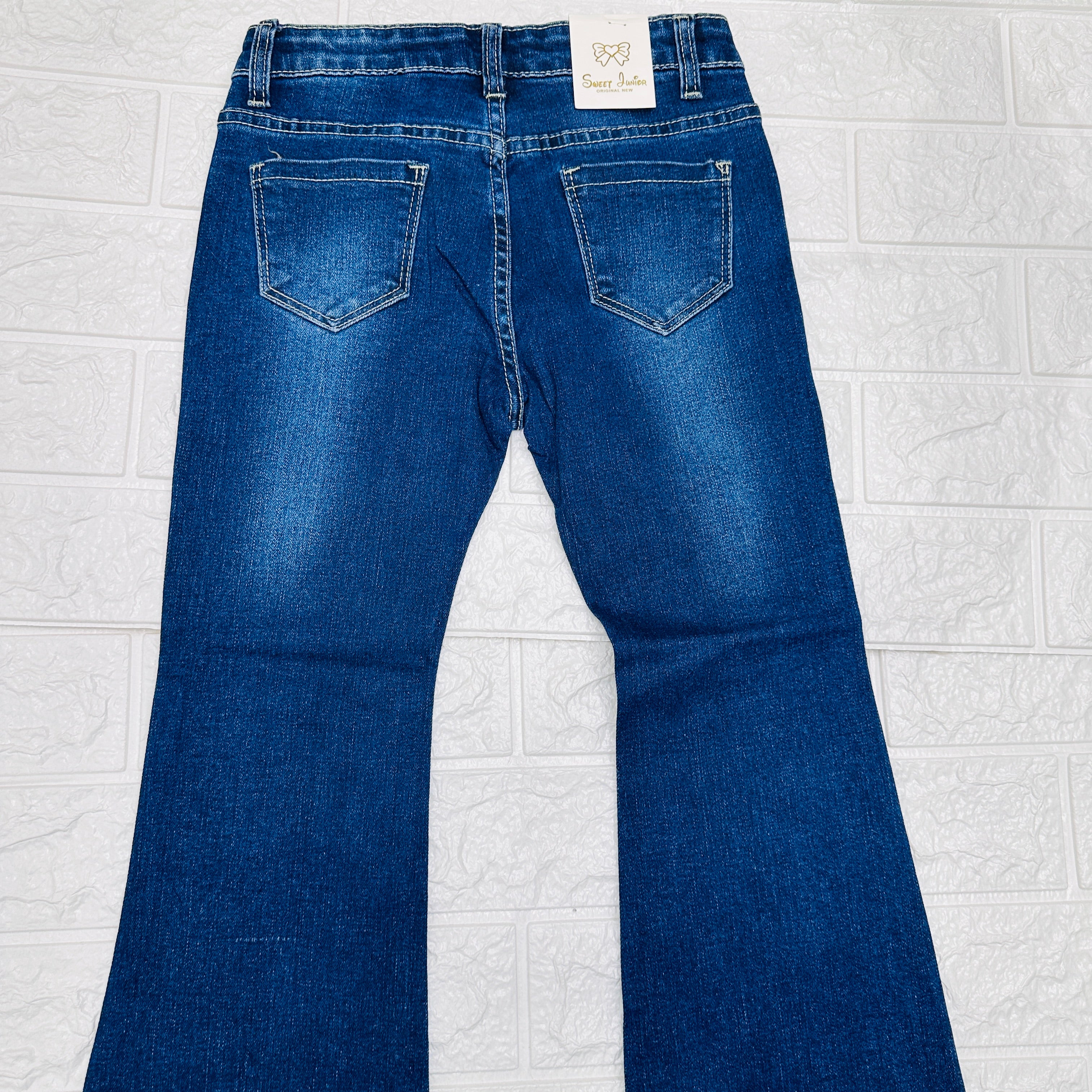 Jeans bimba brillantini Zs267