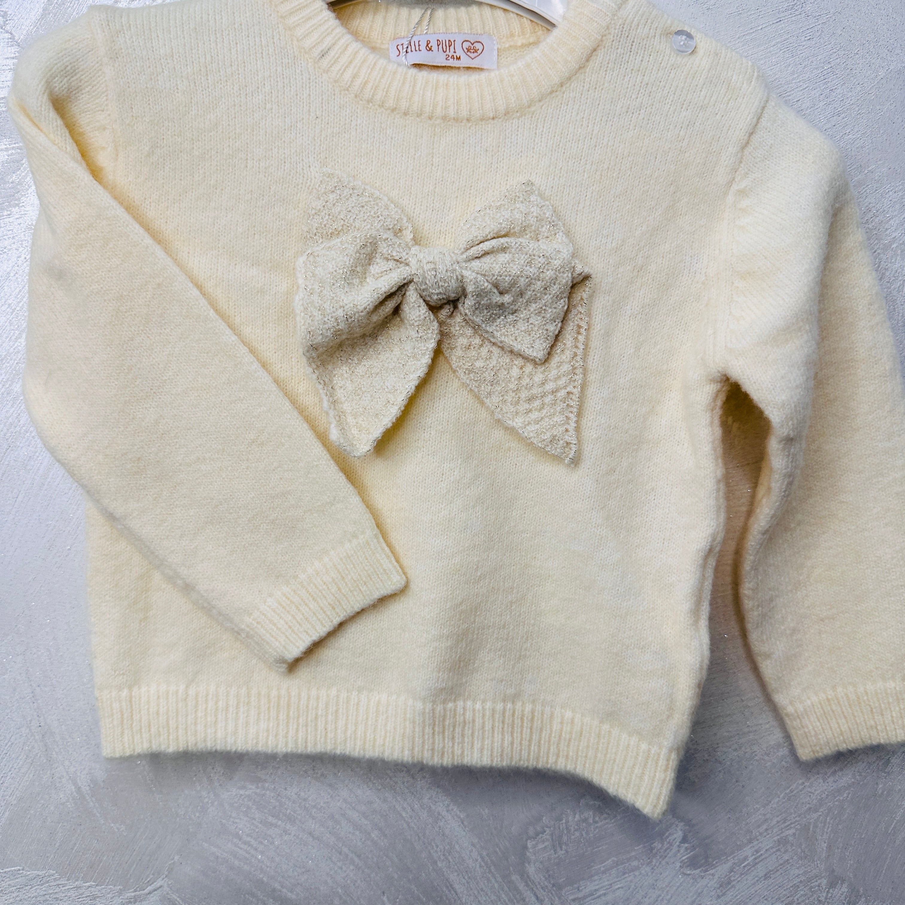 Maglioncino bimba Fiocco Begie