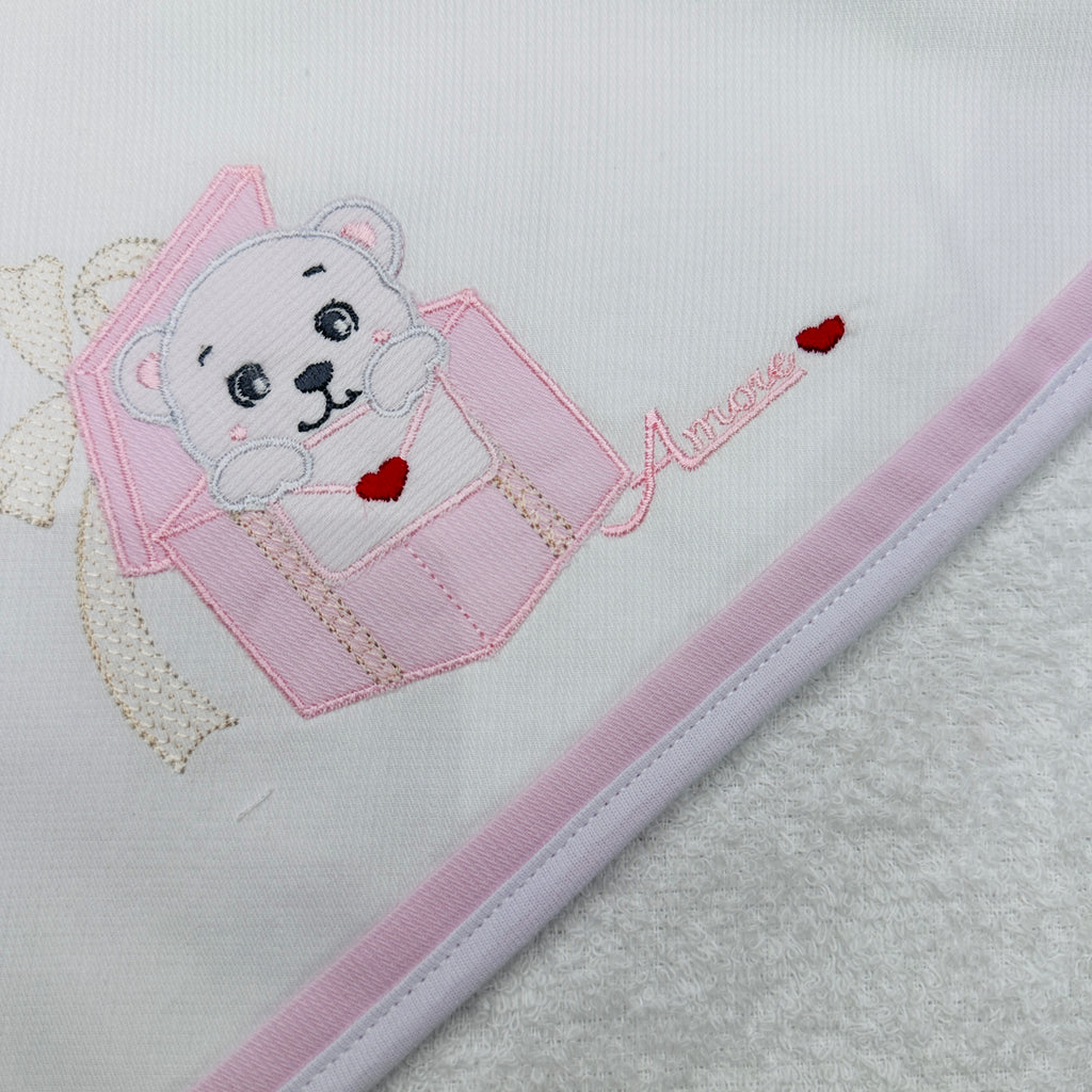 Accappatoio neonato rosa ART AT001149